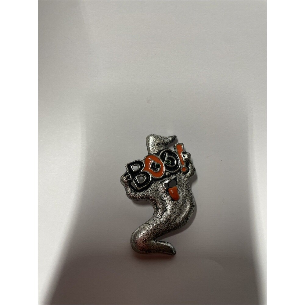 PZ-VINTAGE HALLOWEEN GHOST BOO! PIN BROOCH #32375 *MINT - Picture 2 of 10